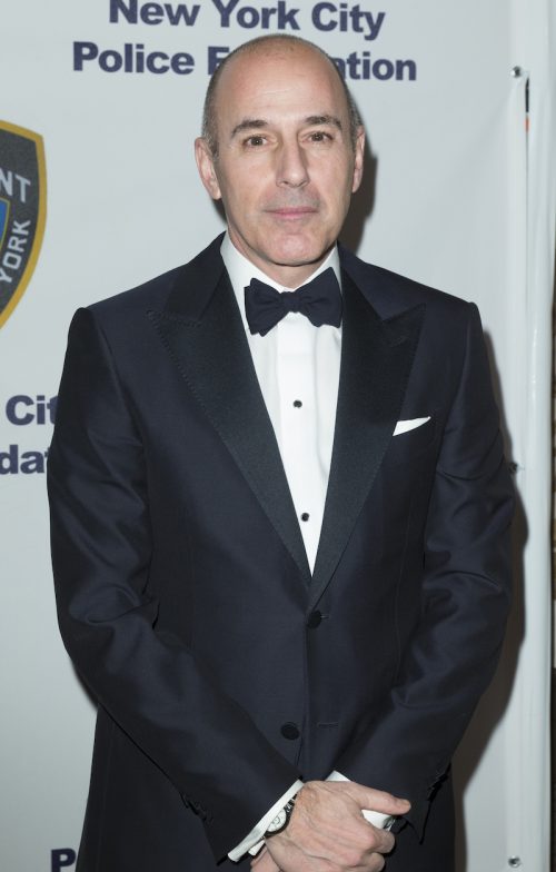 Matt Lauer at the New York City Police Foundation gala in 2016