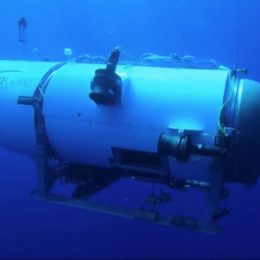 An image of the OceanGate Titan submersible underwater
