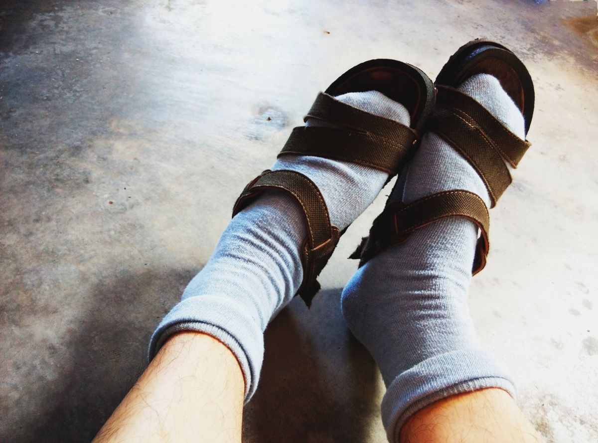 What is the logic behind wearing socks and sandals? - Quora