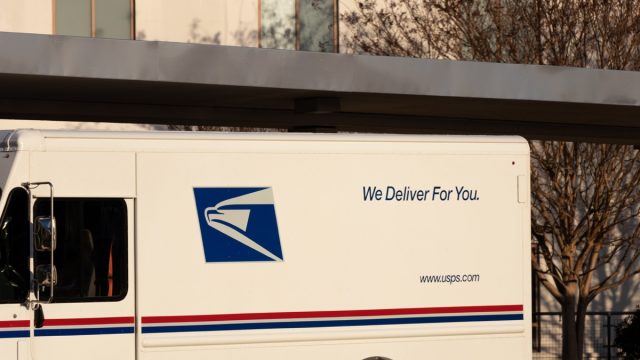 US Postal Service Truck Parked at Reagan National Airport