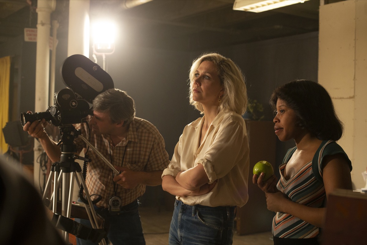 Maggie Gyllenhaal and Dominique Fishback in The Deuce