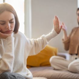 Two Young Female Friends Arguing