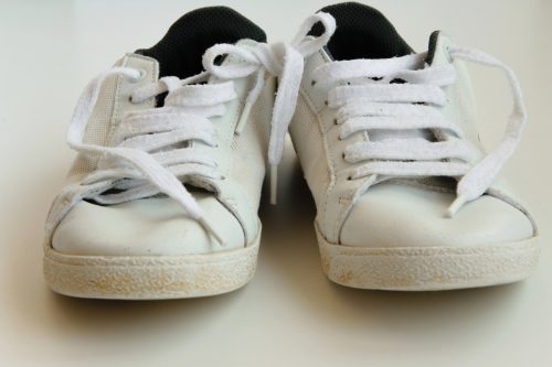 Isolated sneakers on white background