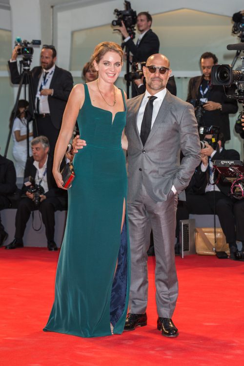 Felicity Blunt and Stanley Tucci at the 2015 Venice Film Festival