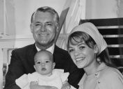 Cary Grant, Jennifer Grant, and Dyan Cannon in 1966
