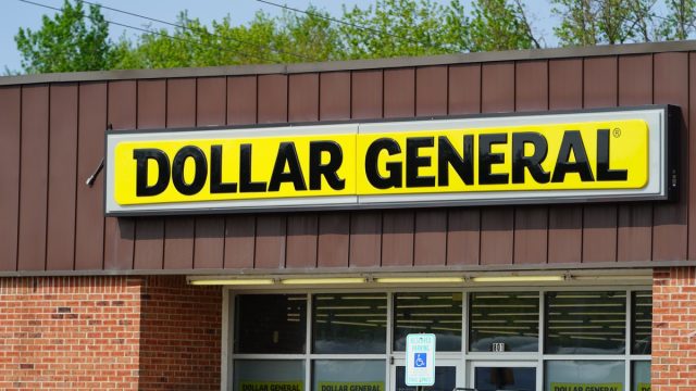 Mauston, Wisconsin USA - May 22nd, 2023: Dollar General convenience store servicing the community