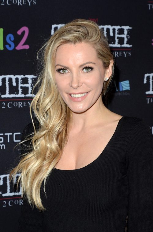 Crystal Henfer at the "(My) Truth: The Rape of 2 Coreys" premiere in 2020