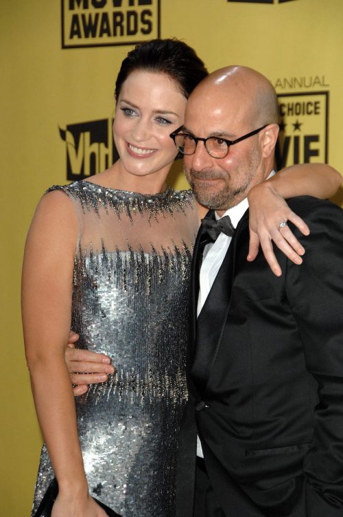 Emily Blunt and Stanley Tucci at the 2010 Critics' Choice Awards