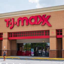 A T.J. Maxx store, one of more than 1000 in the clothing store chain.