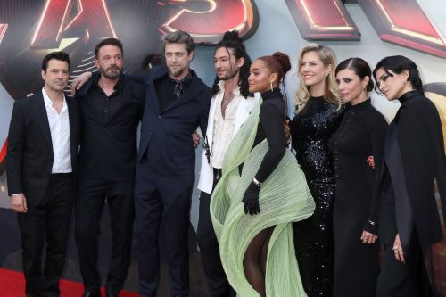 The cast of "The Flash" at the June 2023 premiere