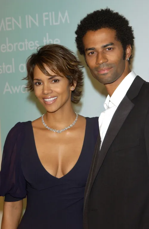 Halle Berry and Eric Benét at the Women in Film Crystal and Lucy Awards in 2002