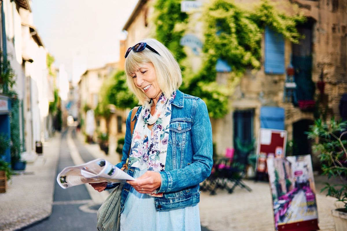 Denim jacket for hot sale older ladies