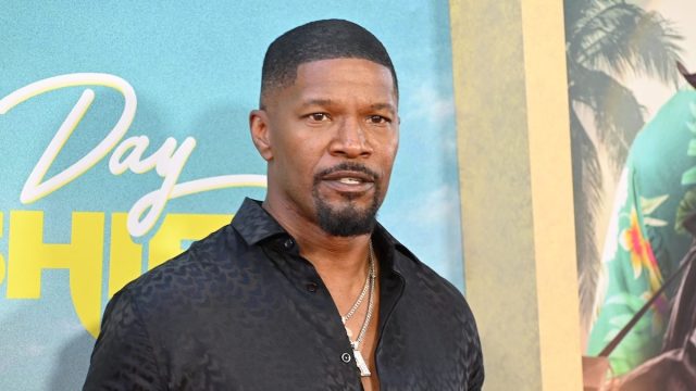Jamie Foxx at the premiere of "Day Shift" in 2022