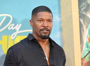 Jamie Foxx at the premiere of "Day Shift" in 2022