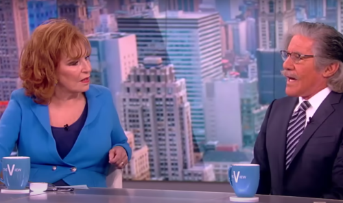 Joy Behar and Geraldo Rivera on "The View" in July 2023