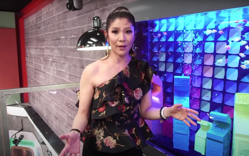 Julie Chen Moonves in the season 20 "Big Brother" house in 2018