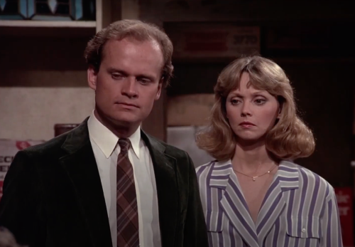 Kelsey Grammer and Shelley Long on "Cheers"