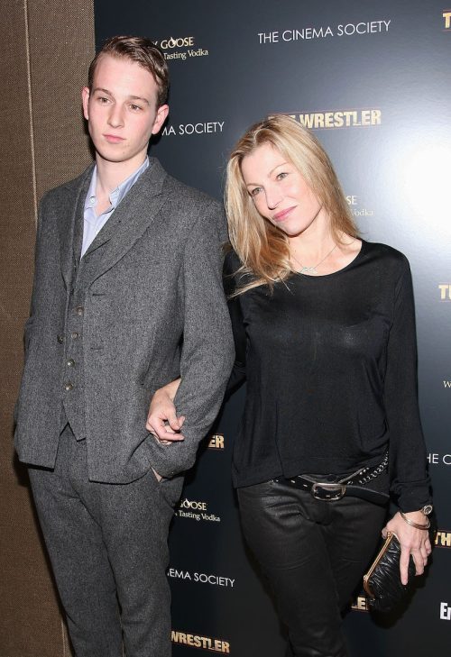 Kevin McEnroe and Tatum O'Neal at a screening of "The Wrestler" in 2008