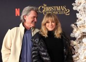 Kurt Russell and Goldie Hawn at an event for "The Christmas Chronicles: Part Two" in 2020