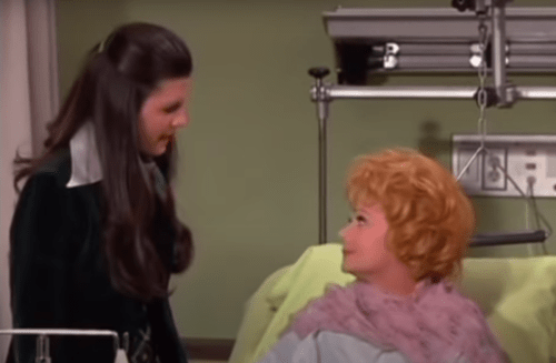 Lucie Arnaz and Lucille Ball on "Here's Lucy"