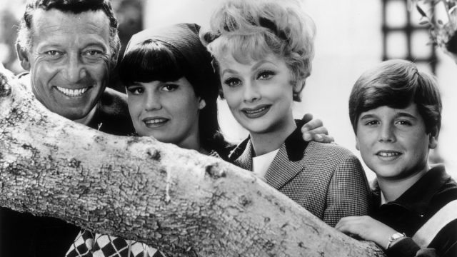 Gary Morton, Lucie Arnaz, Lucille Ball, and Desi Arnaz Jr circa 1965