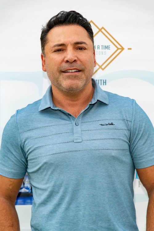 Oscar De La Hoya at the George Lopez Foundation Annual Celebrity Golf Classic Tournament in 2021