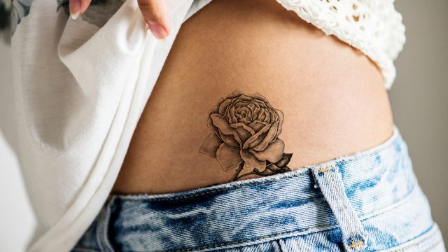 star hip tattoos for women