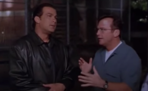 Steven Seagal and Tom Arnold in "Exit Wounds"