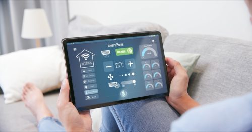smart home controls from tablet