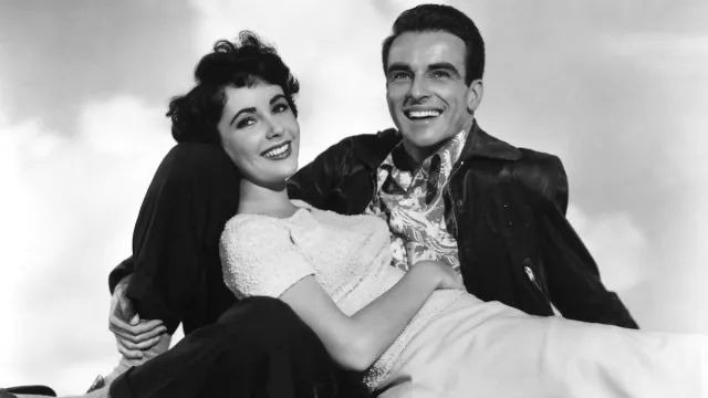 Elizabeth Taylor and Montgomery Clift in "A Place in the Sun"