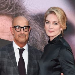 Stanley Tucci and Felicity Blunt at the 2018 London Film Festival