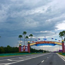 Orlando, Florida, USA - July 29, 2016: Entrance of Walt Disney World near Orlando