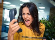 Angry Woman on the Phone