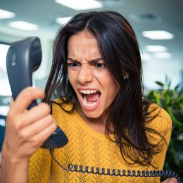 Angry Woman on the Phone