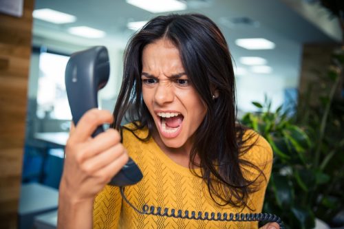 Angry Woman on the Phone