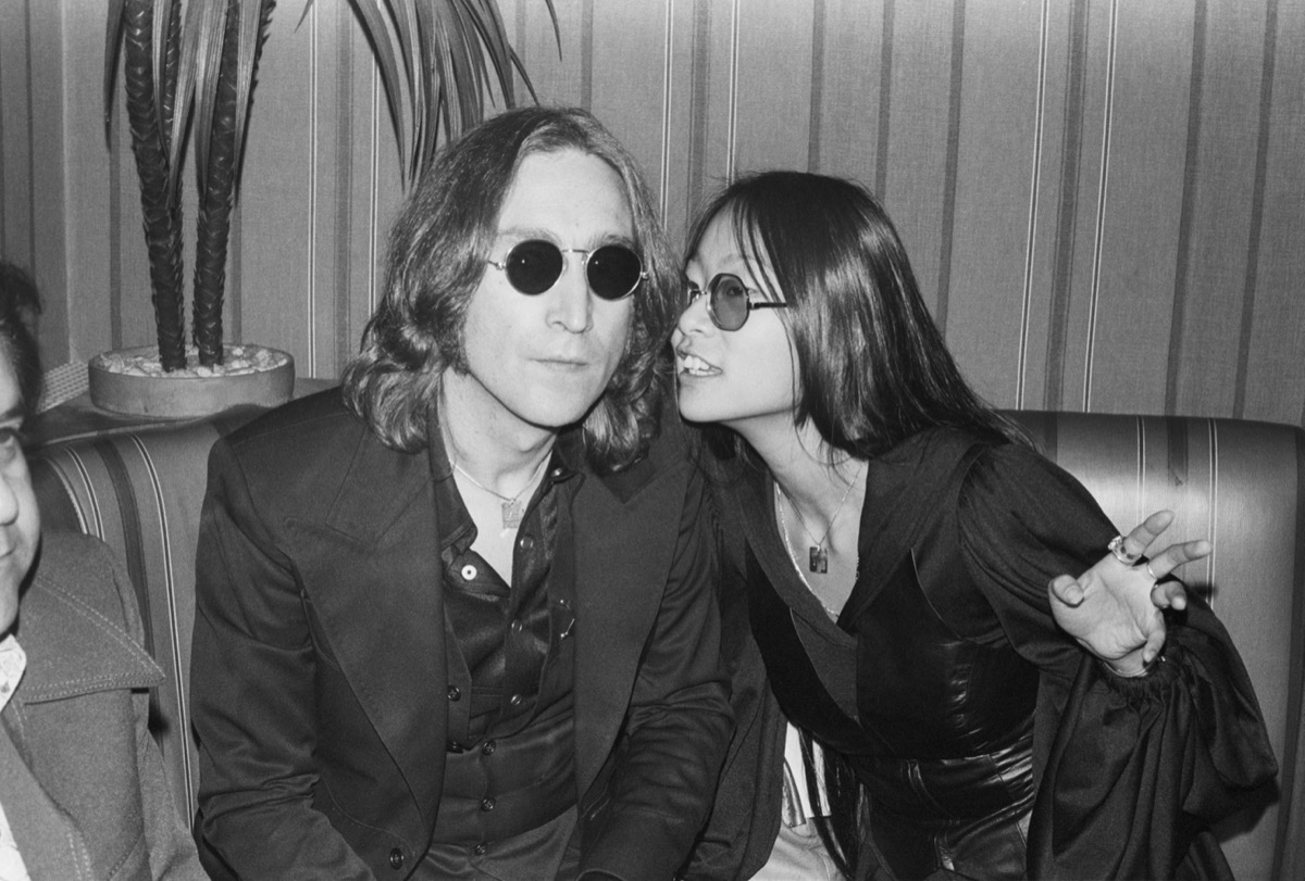 John Lennon and May Pang in 1971