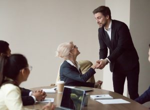 People with Good Manners in the Office