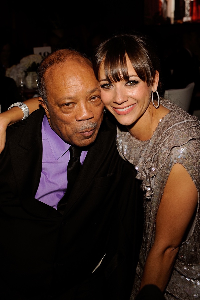 Quincy and Rashida Jones in 2009