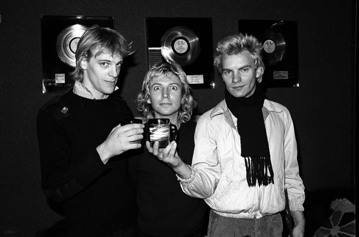 Stewart Copeland, Andy Summers and Sting of The Police in 1978