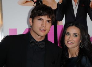 Ashton Kutcher and Demi Moore at a screening of "Killers" in 2010