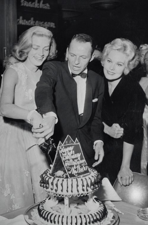 Lauren Bacall, Frank Sinatra, and Kim Novak in 1957