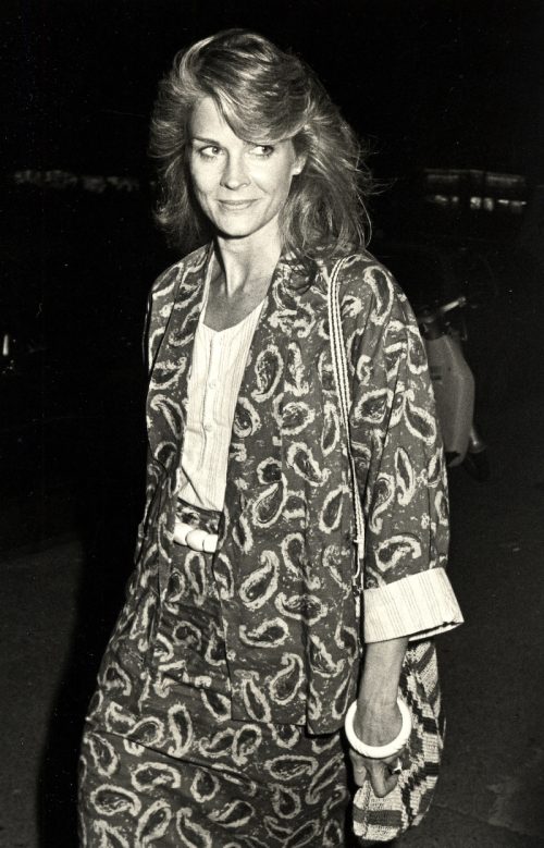 Candice Bergen at a party in 1984