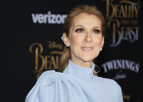 Celine Dion at the premiere of "Beauty and the Beast" in 2017