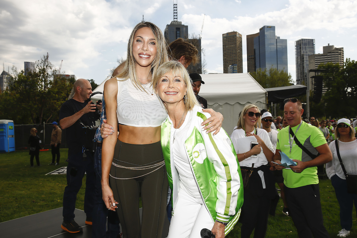 Chloe Lattanzi and Olivia Newton-John at the 2019 Olivia Newton-John Wellness Walk and Research Run