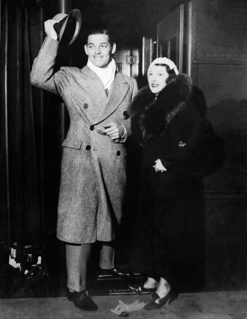 Clark Gable and Ria Langham in New York City in 1934