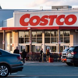 April 17, 2020 - Halifax, Canada - Costco Wholesale warehouse store located in the Bayers Lake retail park. Costco is temporarily allowing priority access to their warehouses for Costco members who are healthcare workers and first responders such as police officers, EMTs and firefighters. Healthcare workers (which include all hospital employees with a hospital ID) and first responders who present a Costco membership card and official identification of their role, will be allowed to move to the front of any line to enter the stores during the ongoing COVID-19 pandemic.