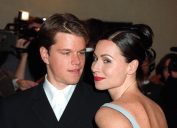 Matt Damon and Minnie Driver at the premiere of "Good Will Hunting" in 1997