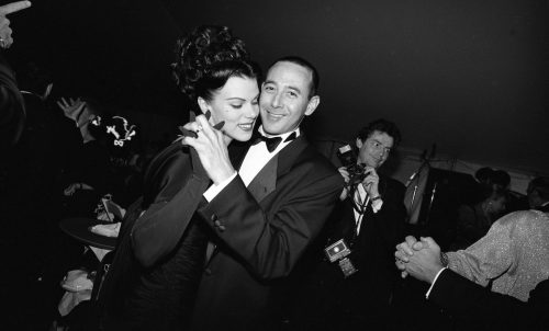 Debi Mazar and Paul Reubens at the opening of the Andy Warhol Museum in Pittsburgh in 1994