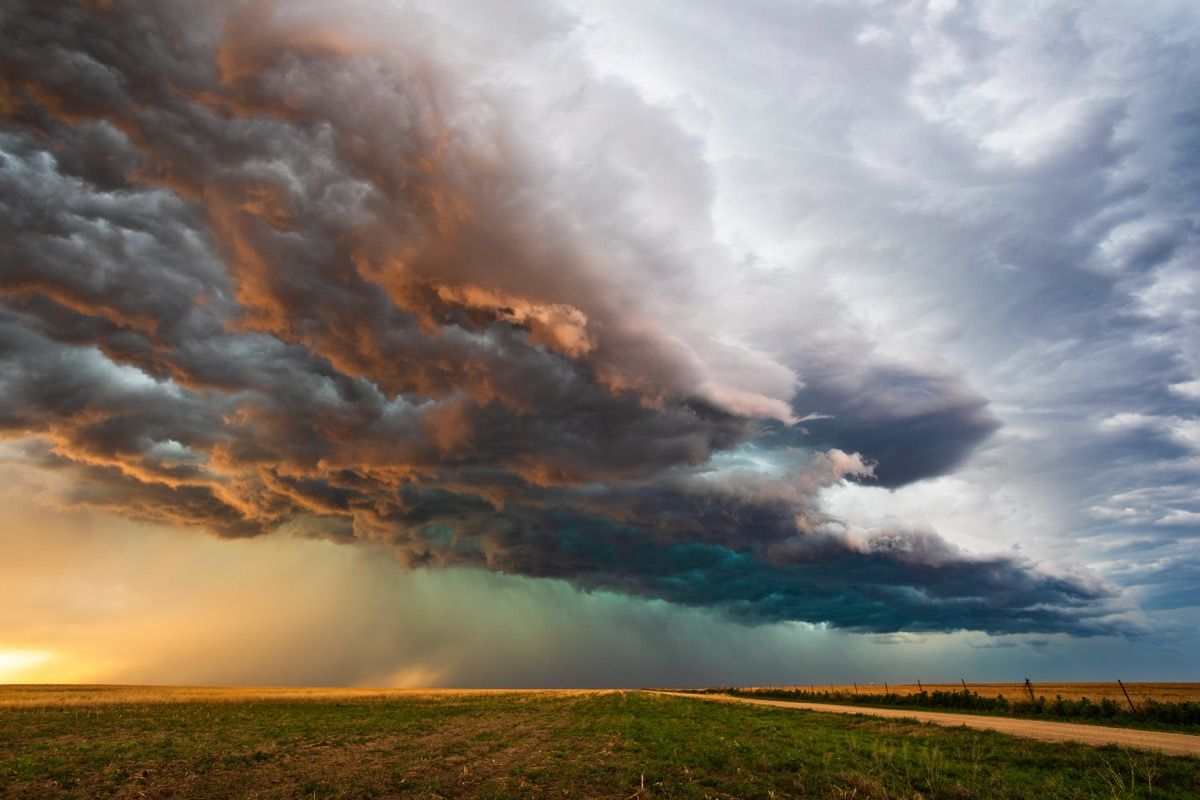 That's crazy!': Watch as a tornado causes huge hail stones to drop