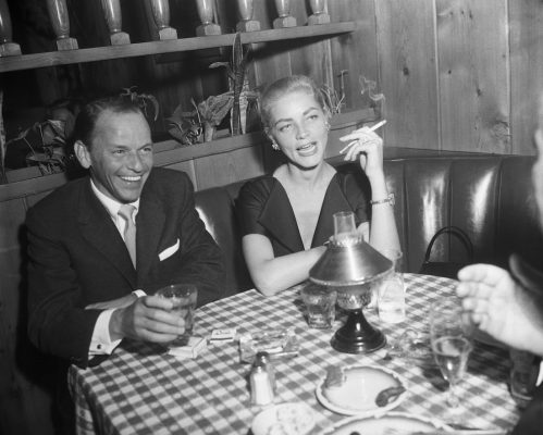 Frank Sinatra and Lauren Bacall in 1957